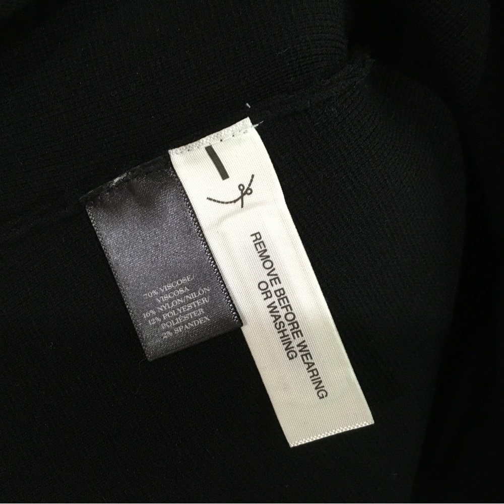Ann Taylor Knit Tank Dress cutout back in black size s Womens new - Picture 5 of 6